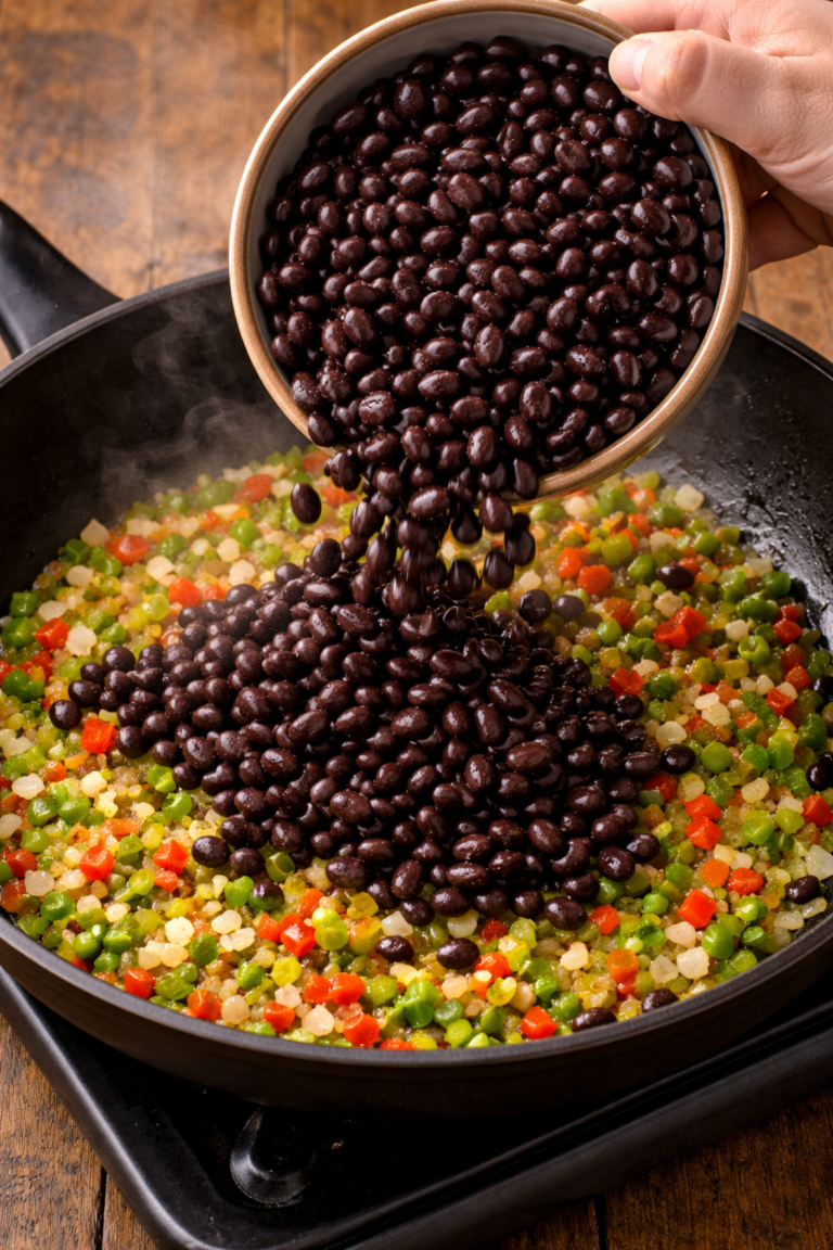 Best gallo pinto recipe showing perfect texture with crispy edges