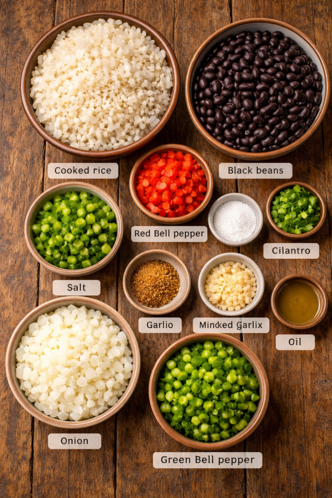 Cooking authentic gallo pinto recipe - adding black beans to vegetables